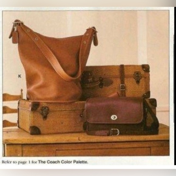 Coach Vintage Tan Leather Duffle Sac Bucket Bag - Picture 15 of 16